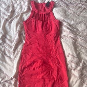 Elegant Red Sleeveless Dress